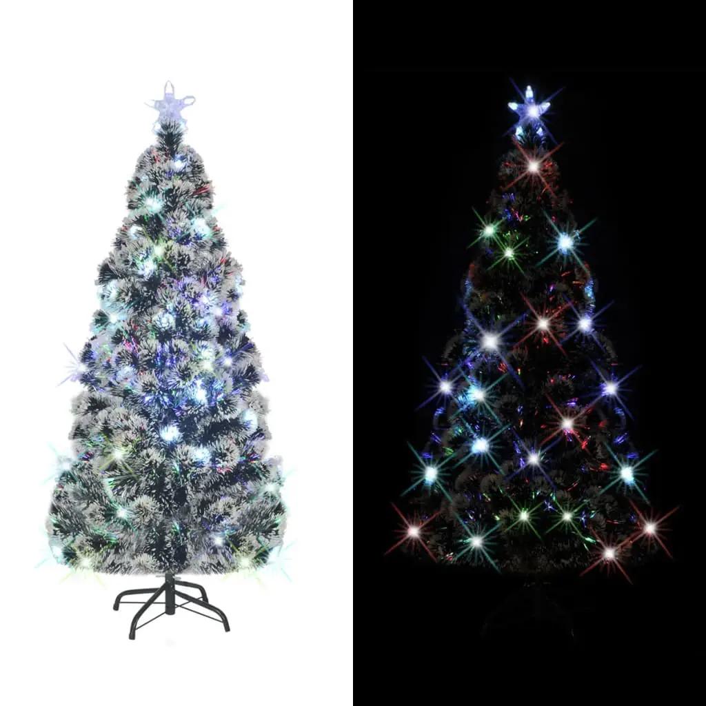 Kerstboom met LED en standaard 180 cm glasvezel (2)