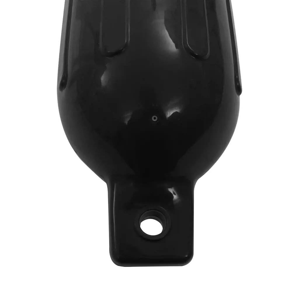 Bootstootkussens 4 st 58,5x16,5 cm PVC zwart (4)
