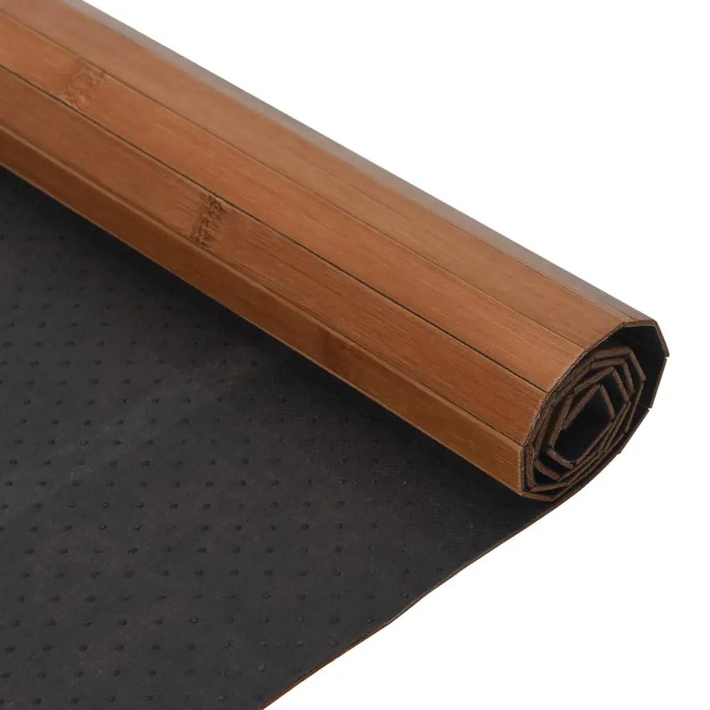 Vloerkleed rechthoekig 100x400 cm bamboe bruin (5)