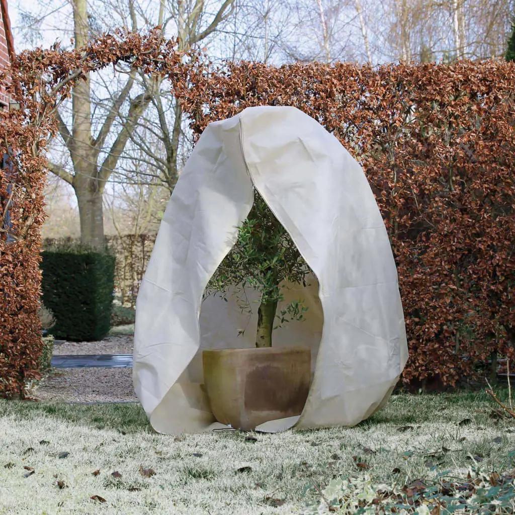 Nature Winterhoes met rits 70 g/m² 2x1,5x1,5 m beige (2)