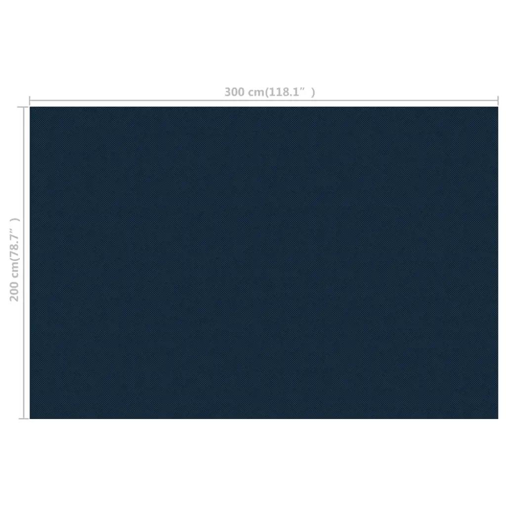 Zwembadfolie solar drijvend 300x200 cm PE zwart en blauw (5)