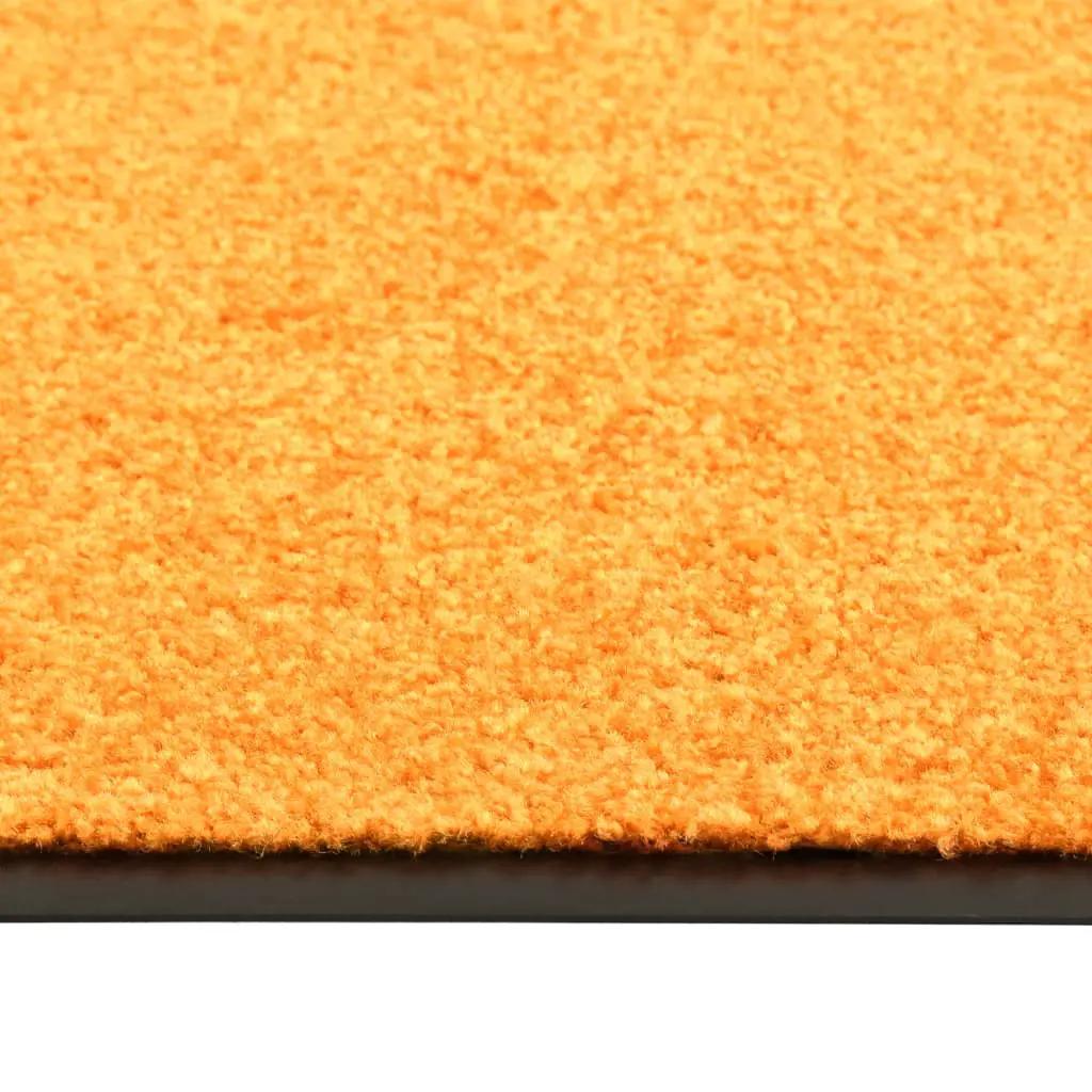 Deurmat wasbaar 60x90 cm oranje (3)
