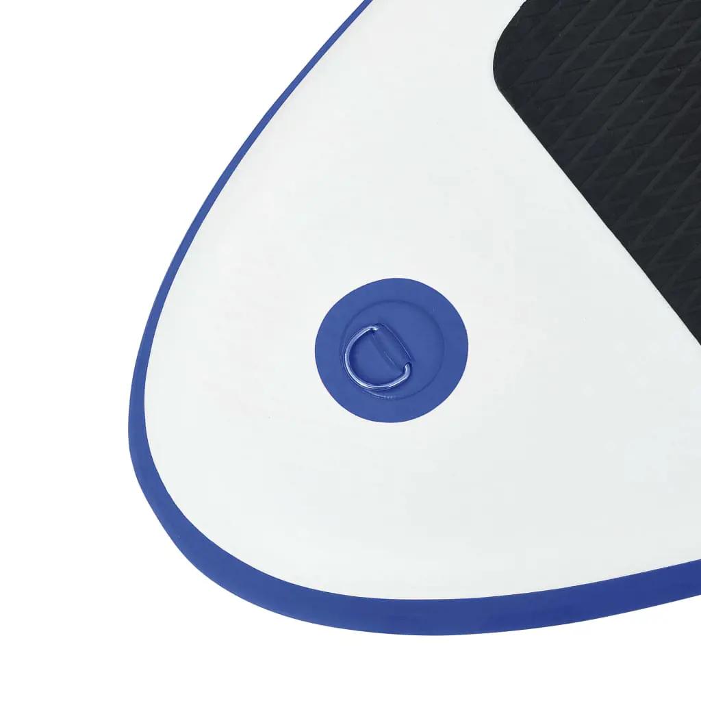 Stand-up paddleboard opblaasbaar met zeilset blauw en wit (8)