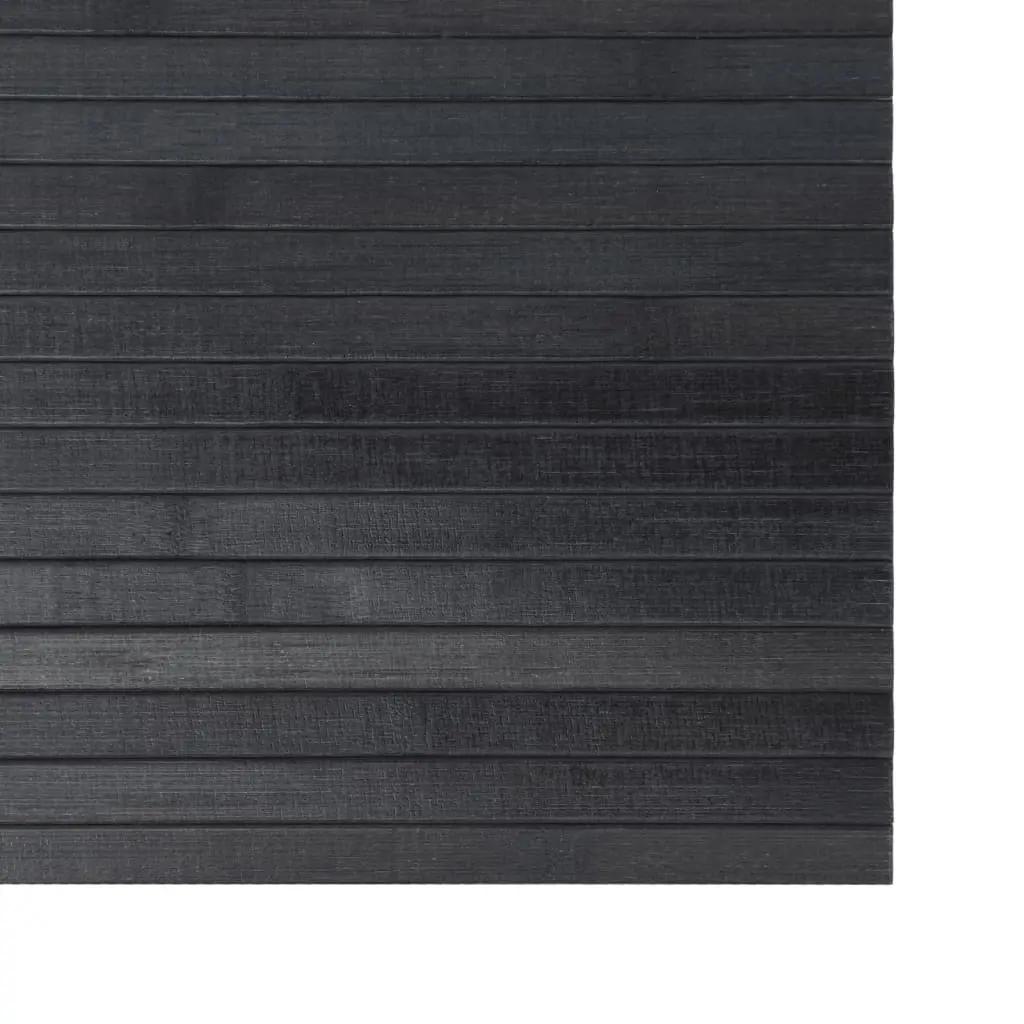 Vloerkleed rechthoekig 100x500 cm bamboe grijs (6)