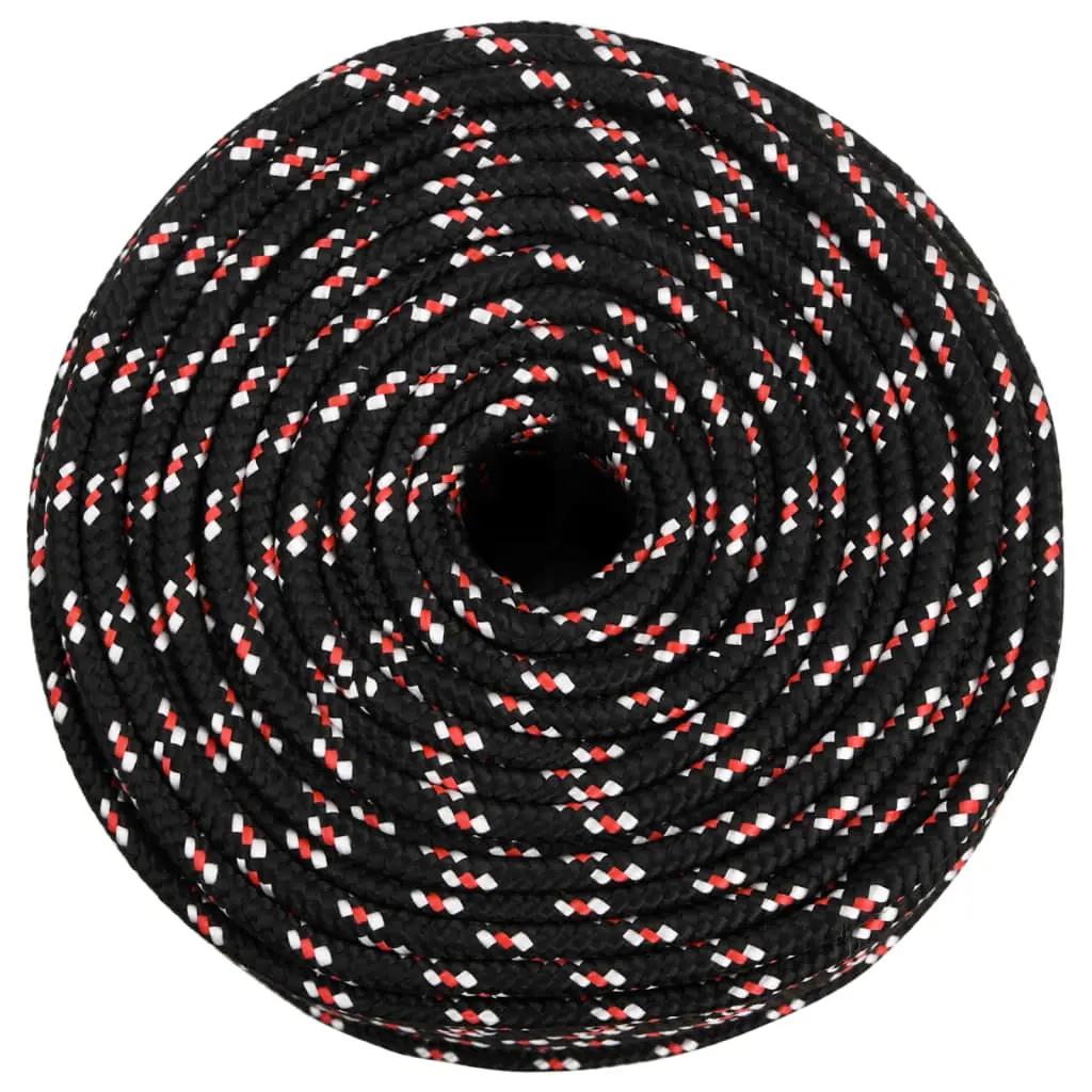 Boot touw 10 mm 500 m polypropyleen zwart (3)