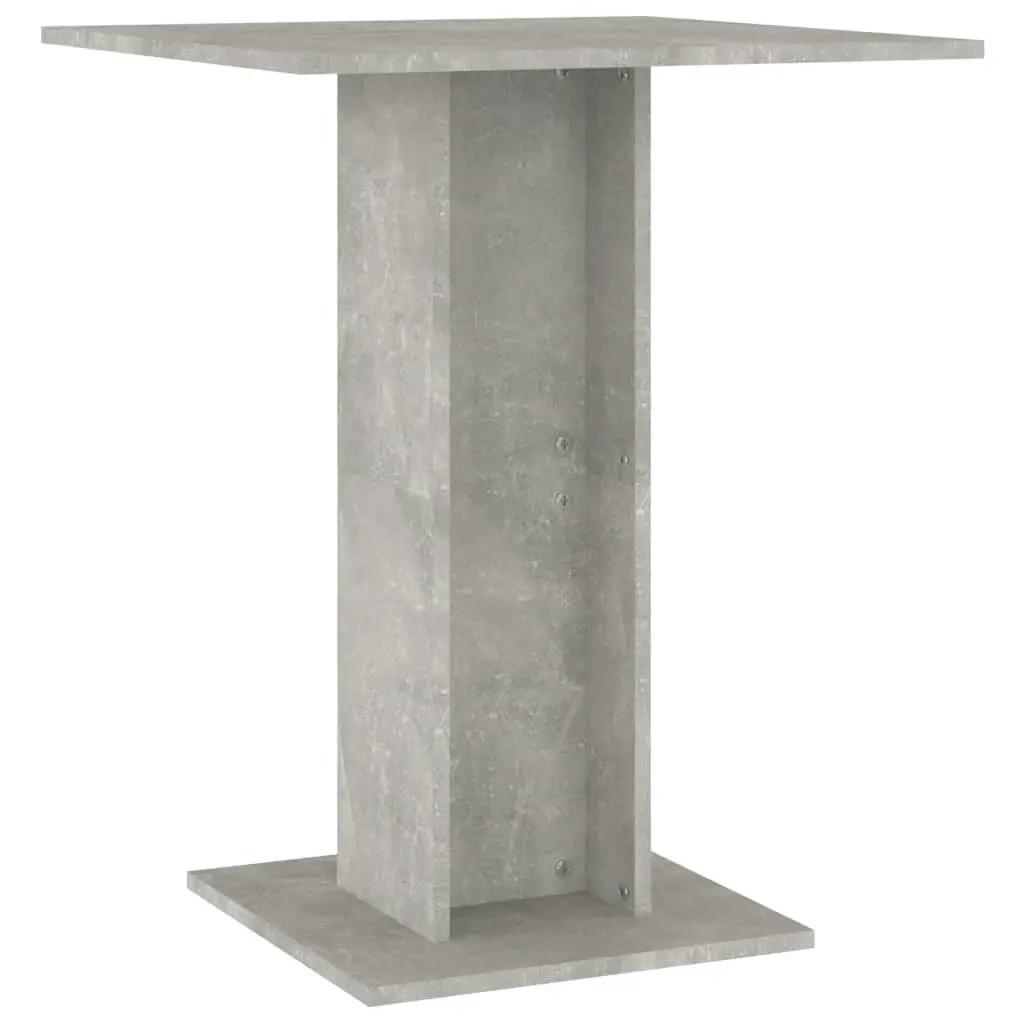 Bistrotafel 60x60x75 cm bewerkt hout betongrijs (2)