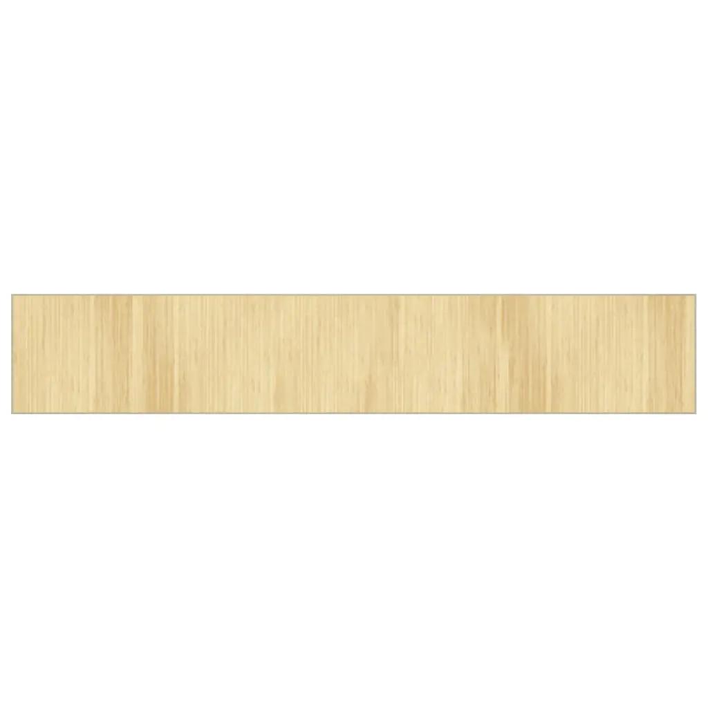 Vloerkleed rechthoekig 70x400 cm bamboe lichtnaturel (2)