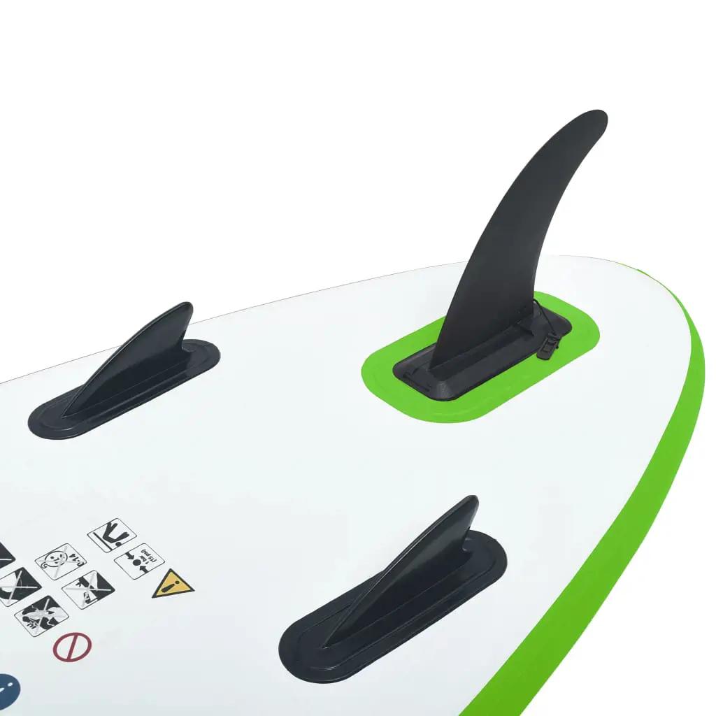 Stand-up paddleboard opblaasbaar groen en wit (5)