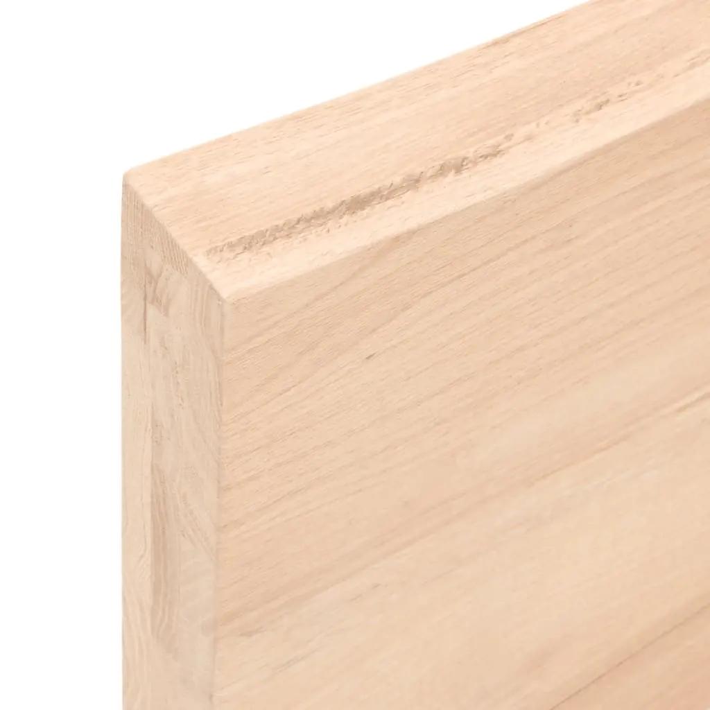Wastafelblad 80x50x(2-6) cm onbehandeld massief hout (7)