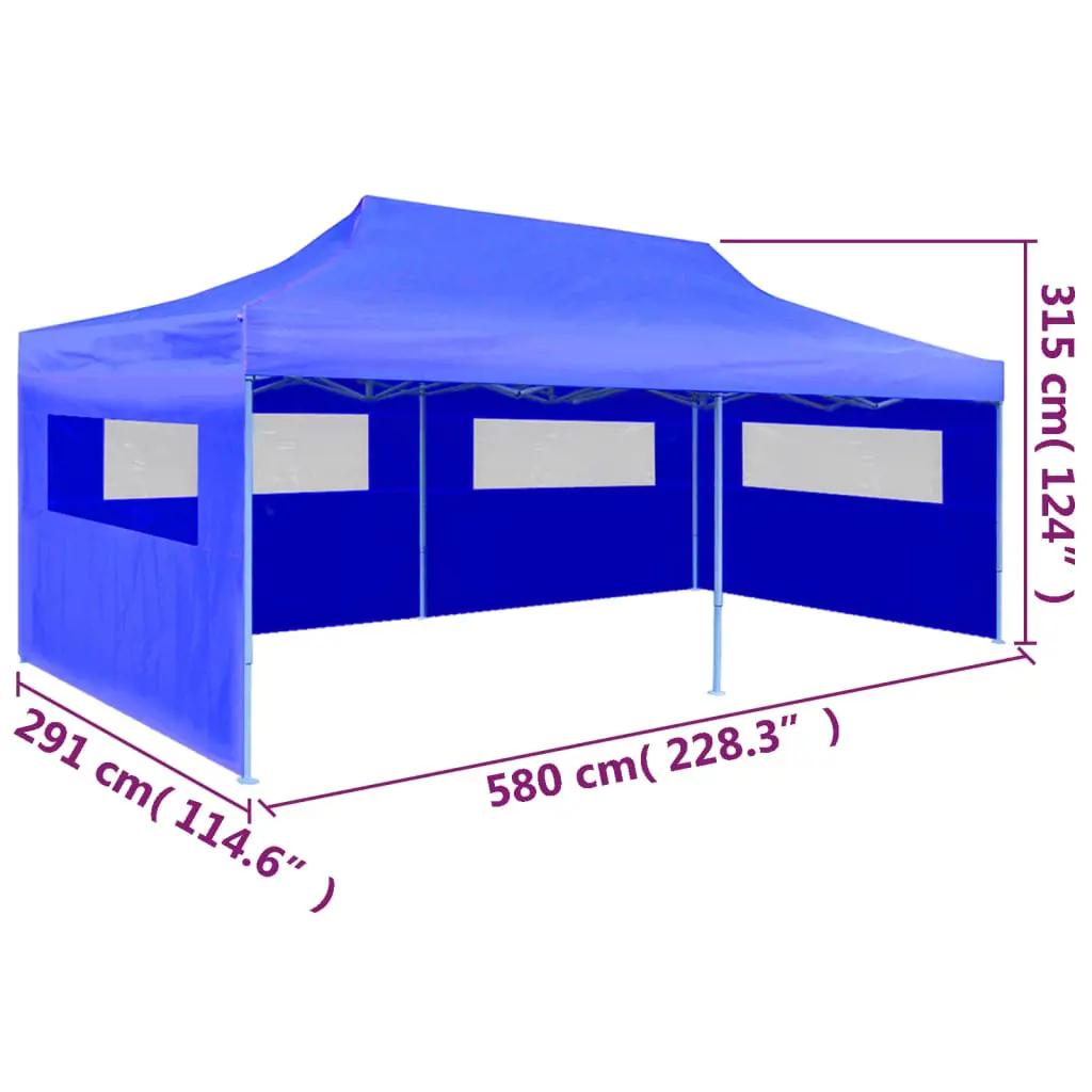 Partytent pop-up inklapbaar 3x6 m blauw (9)