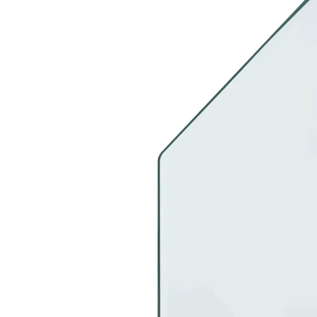 Glasplaat openhaard zeshoekig 80x50 cm (6)