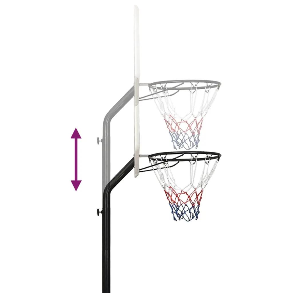 Basketbalstandaard 237-307 cm polyetheen wit (8)