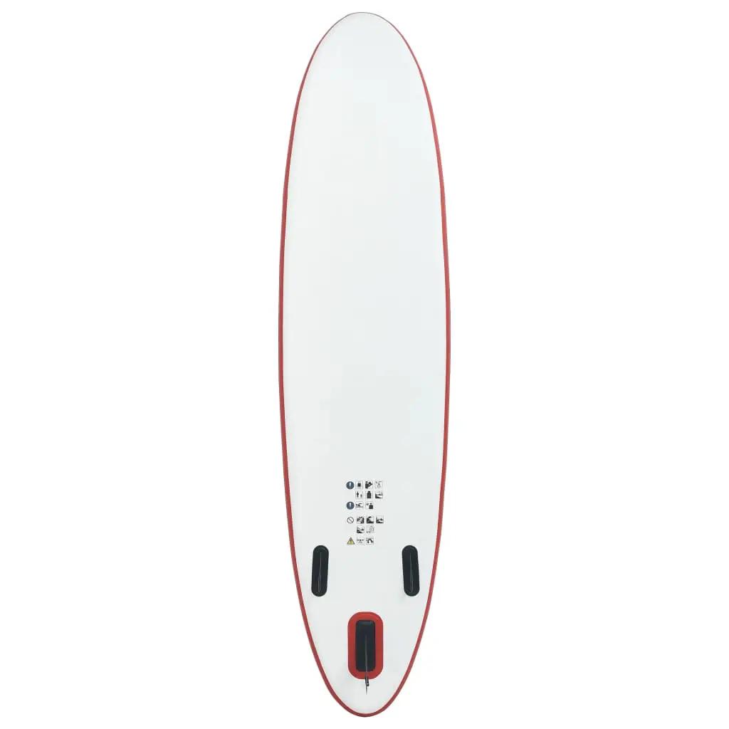 Stand-up paddleboard opblaasbaar rood en wit (4)