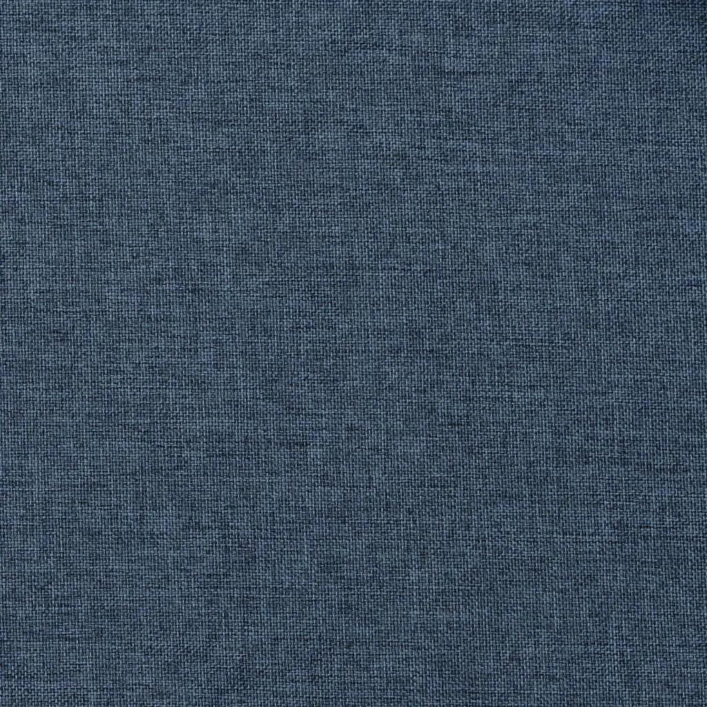 Gordijn linnen-look verduisterend met ogen 290x245 cm blauw (4)