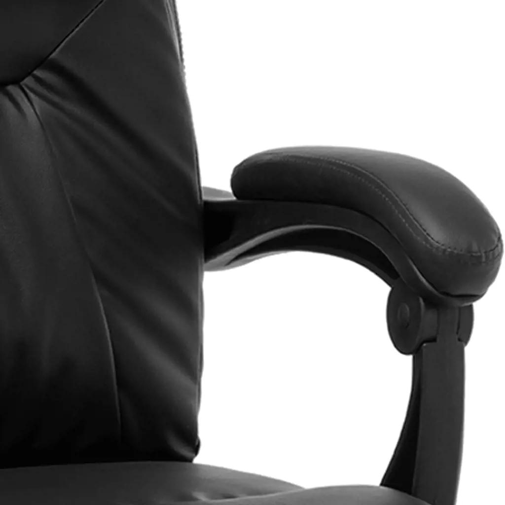 Massage kantoorstoel kunstleer zwart (7)