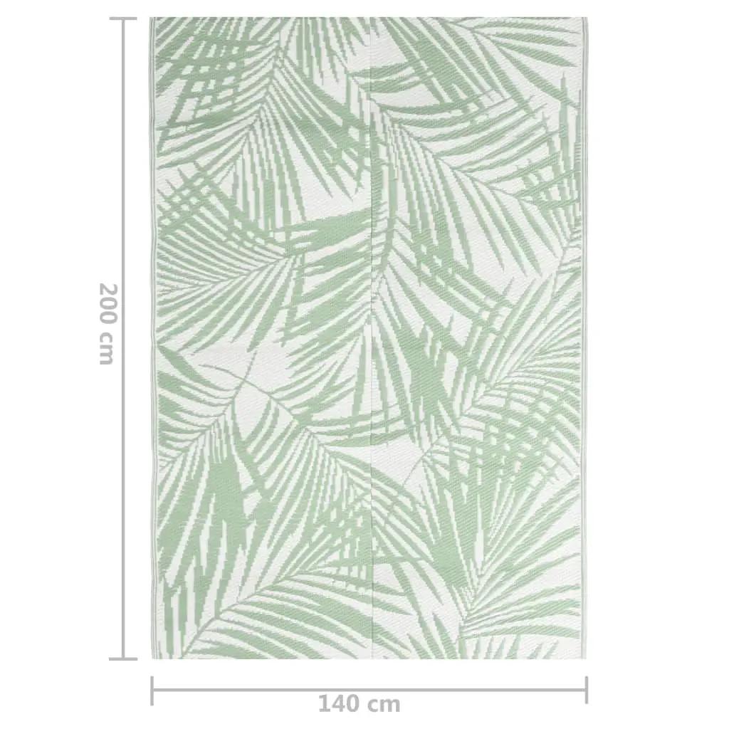 Buitenkleed 140x200 cm polypropeen groen (7)