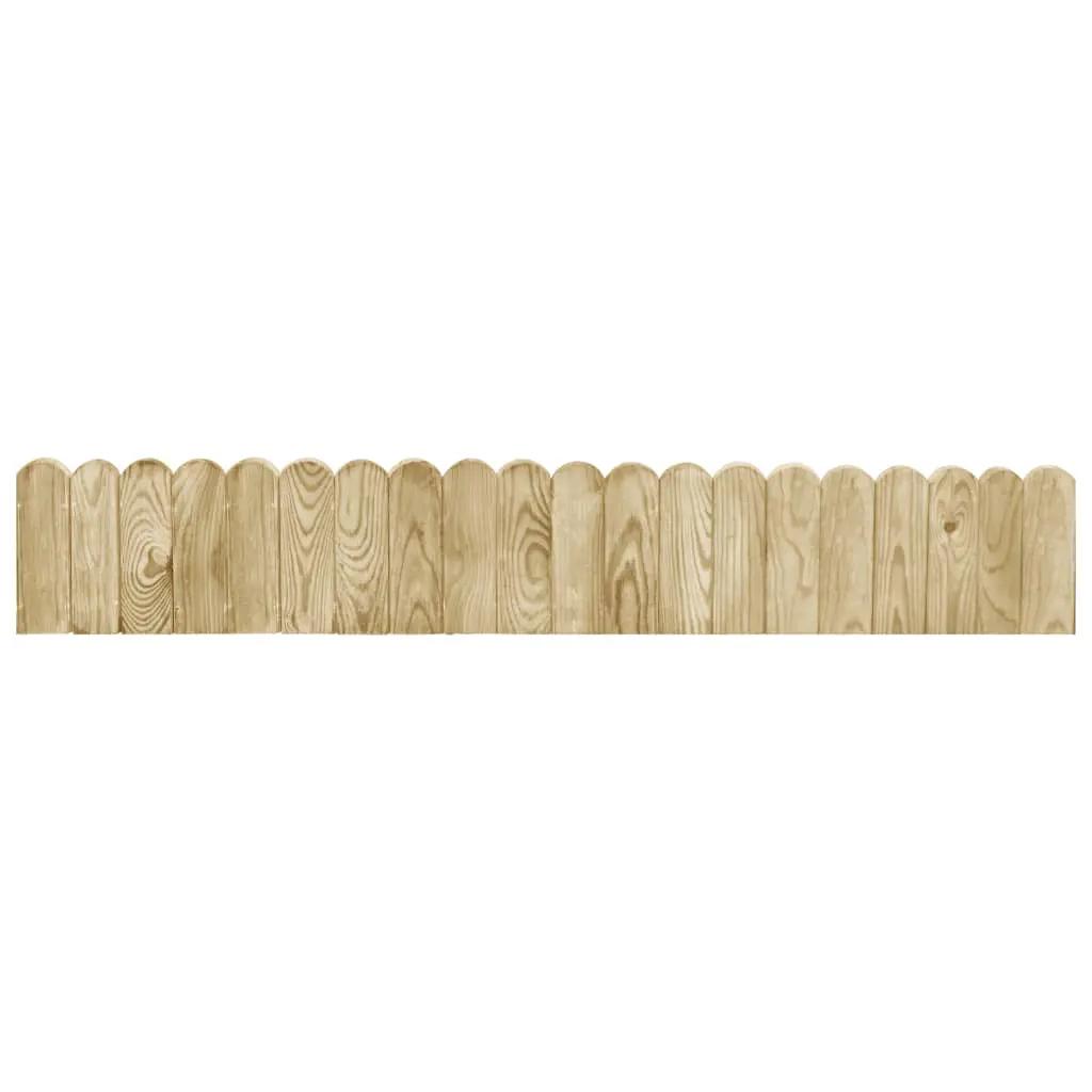 Gazonranden 3 st 120 cm geïmpregneerd grenenhout (2)