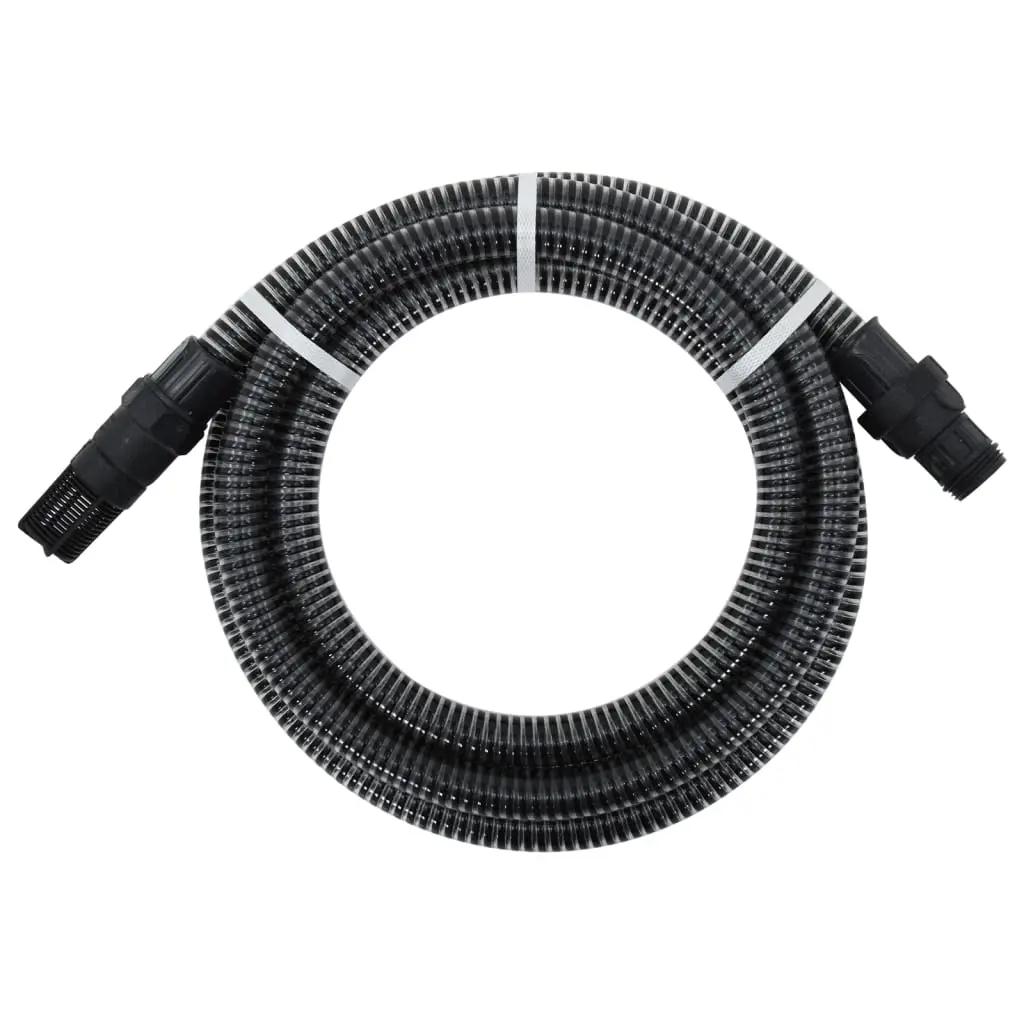 Zuigslang met PVC koppelingen 1,1'' 4 m PVC zwart (1)
