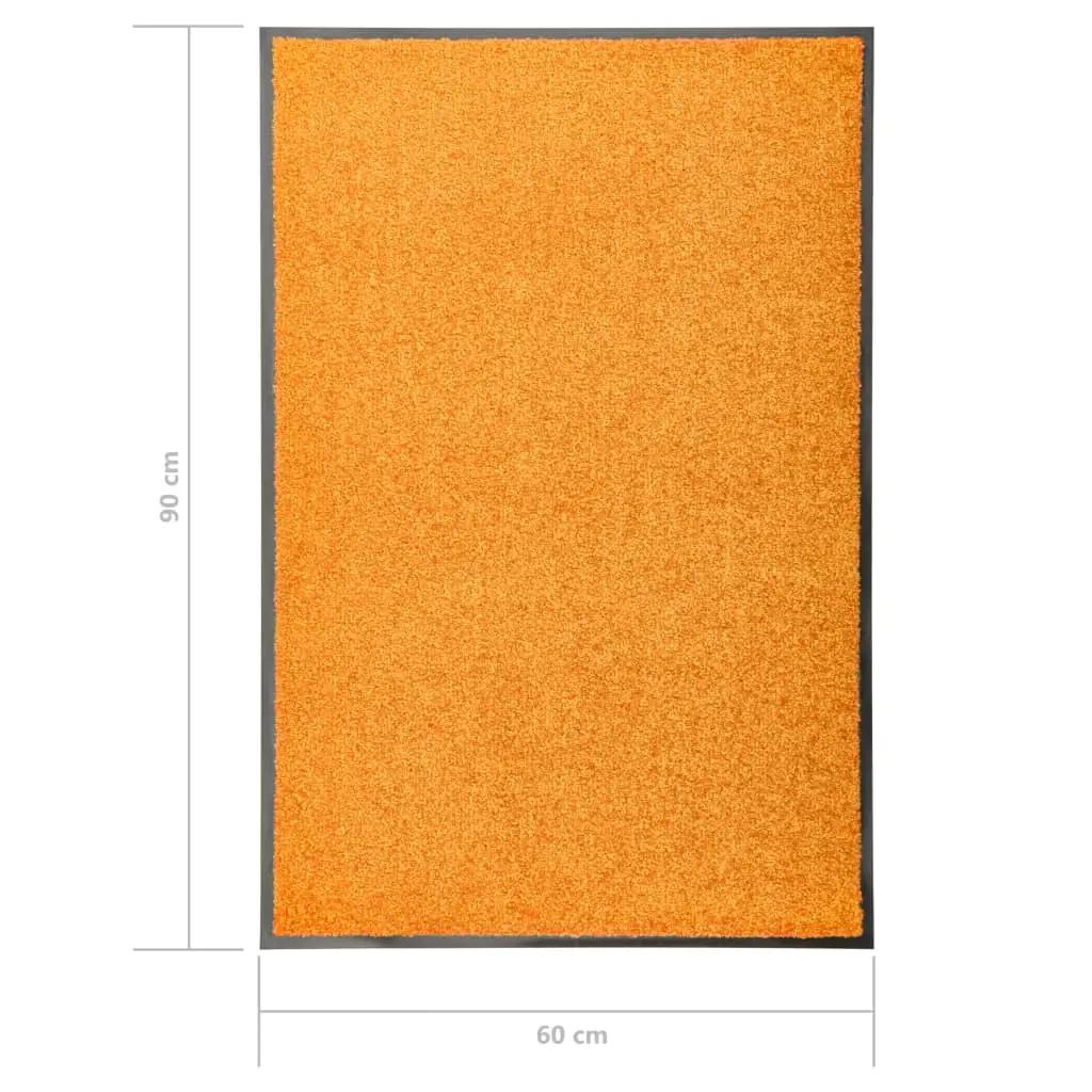 Deurmat wasbaar 60x90 cm oranje (6)