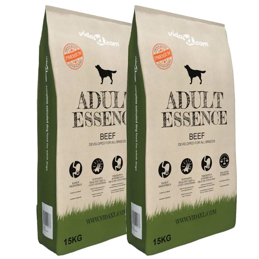 Premium hondenvoer droog Adult Essence Beef 30 kg 2 st (1)