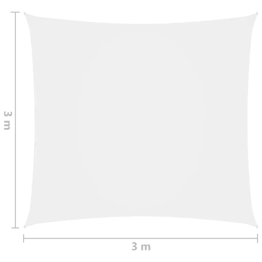 Zonnescherm vierkant 3x3 m oxford stof wit (6)