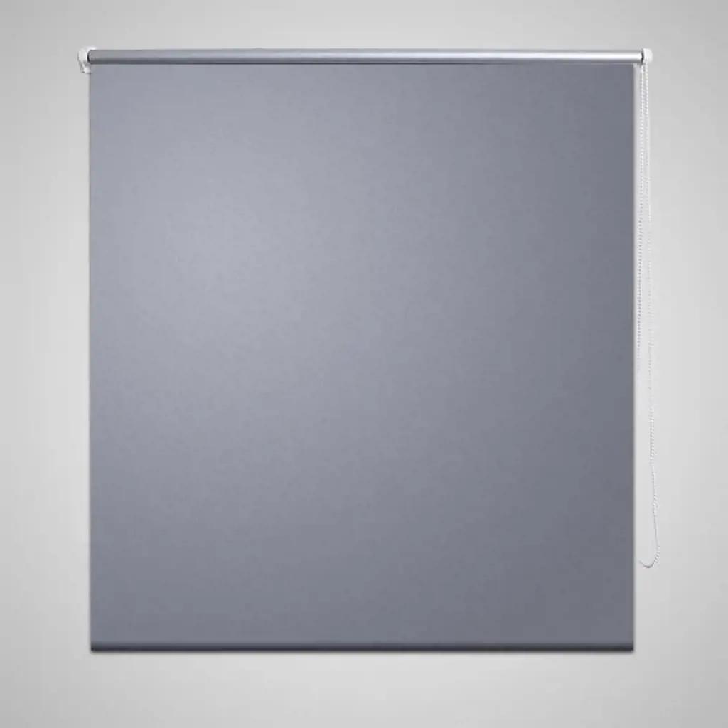 Rolgordijn verduisterend 120 x 230 cm grijs (1)