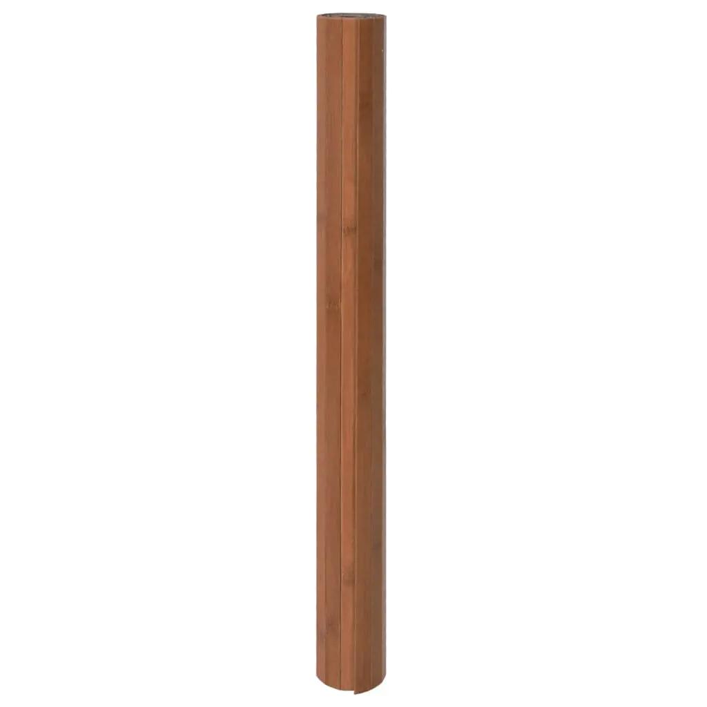 Vloerkleed rechthoekig 100x400 cm bamboe bruin (3)