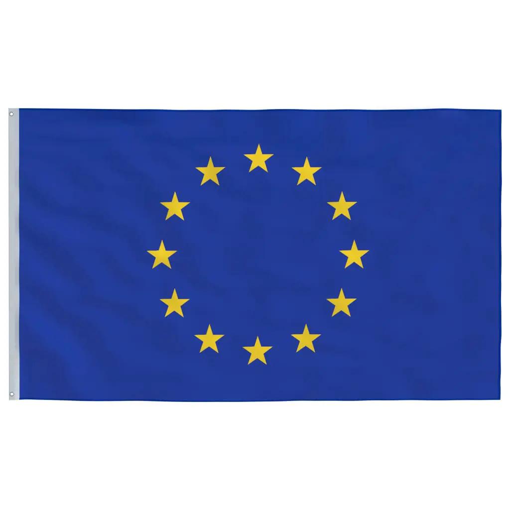 Vlag met vlaggenmast Europa 6,23 m aluminium (4)