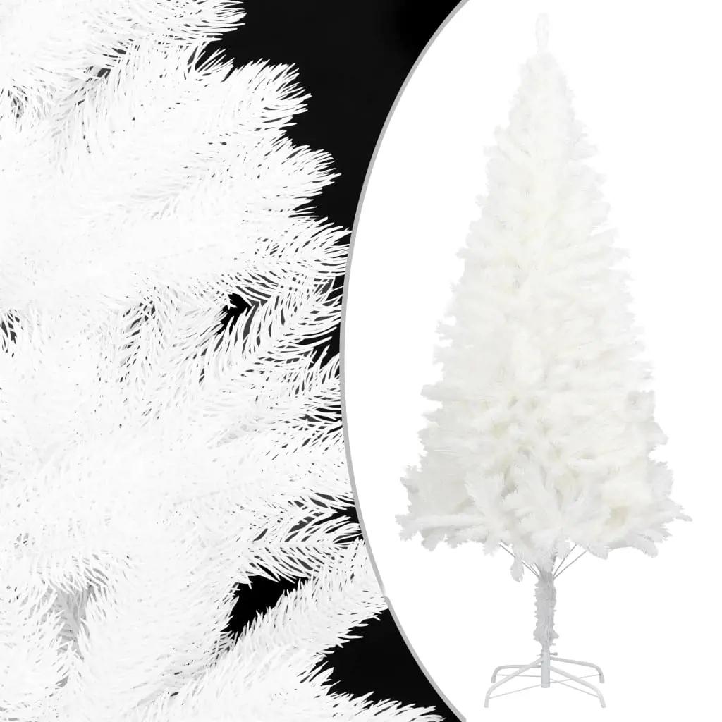 Kunstkerstboom met levensechte naalden 120 cm wit