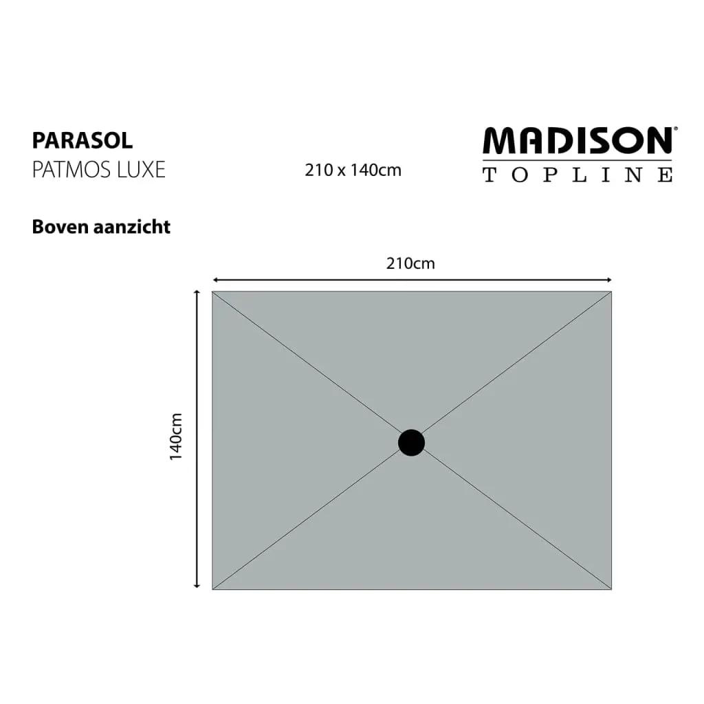 Madison Parasol Patmos Luxe rechthoekig 210x140 cm ecru (8)