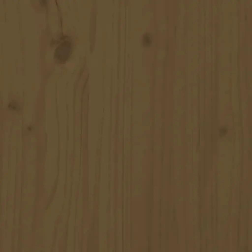Zandbak met bankjes vierkant massief grenenhout honingbruin (8)