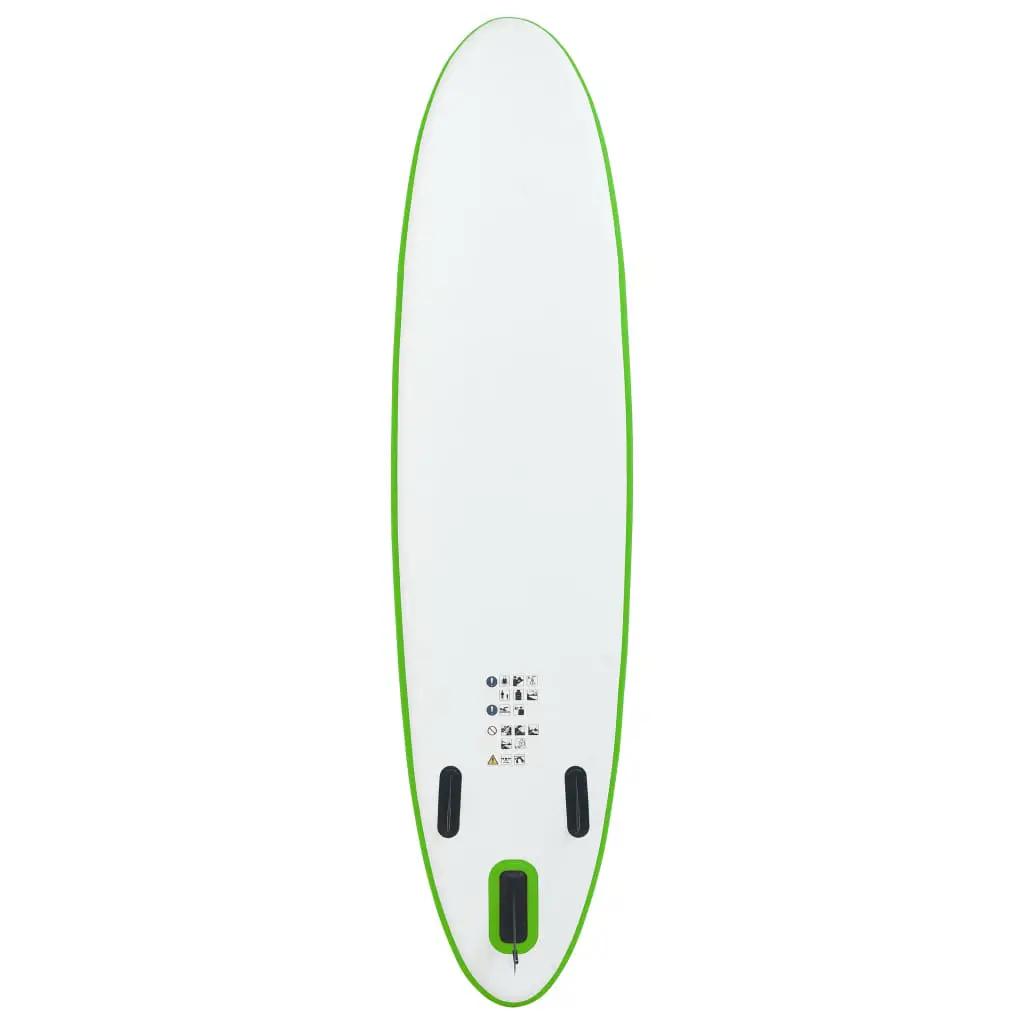 Stand Up Paddleboardset opblaasbaar groen en wit (3)