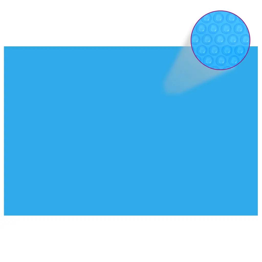 Zwembadzeil rechthoekig 300 x 200 cm PE blauw (1)