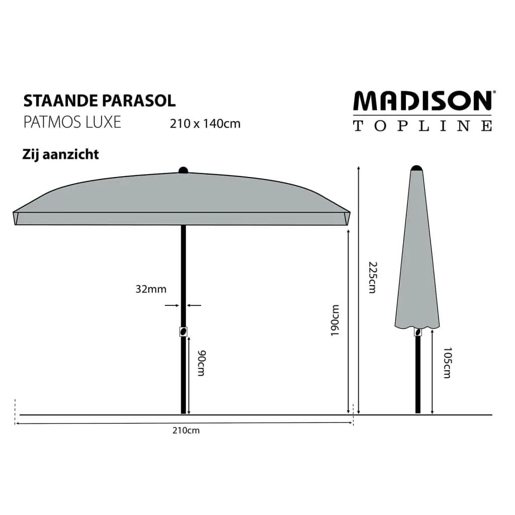 Madison Parasol Patmos Luxe rechthoekig 210x140 cm ecru (7)