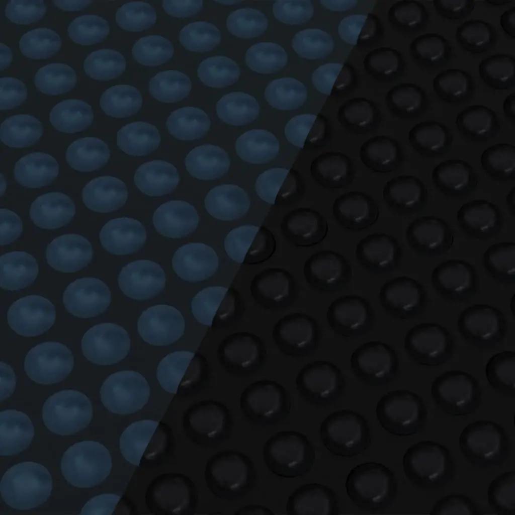 Zwembadfolie solar drijvend 400x200 cm PE zwart en blauw (4)