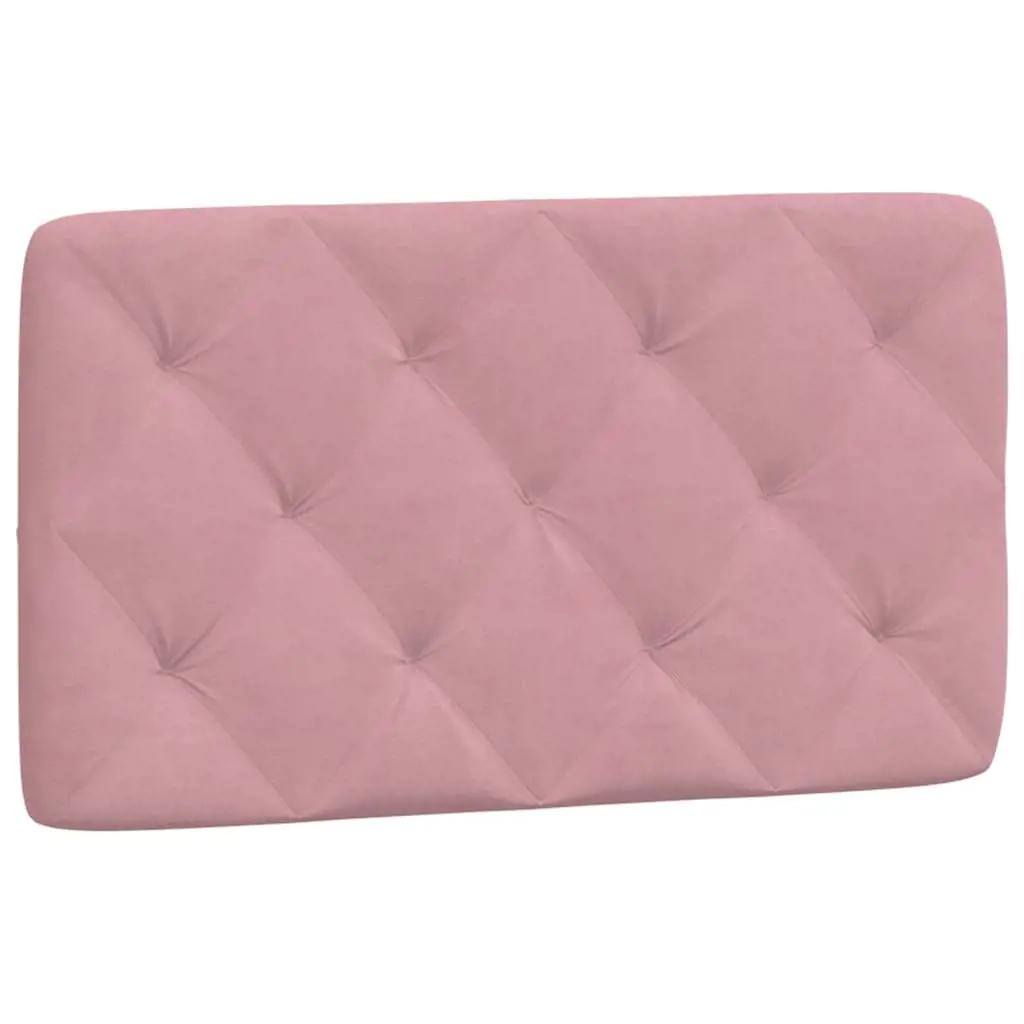 Bed met matras fluweel roze 80x200 cm (5)