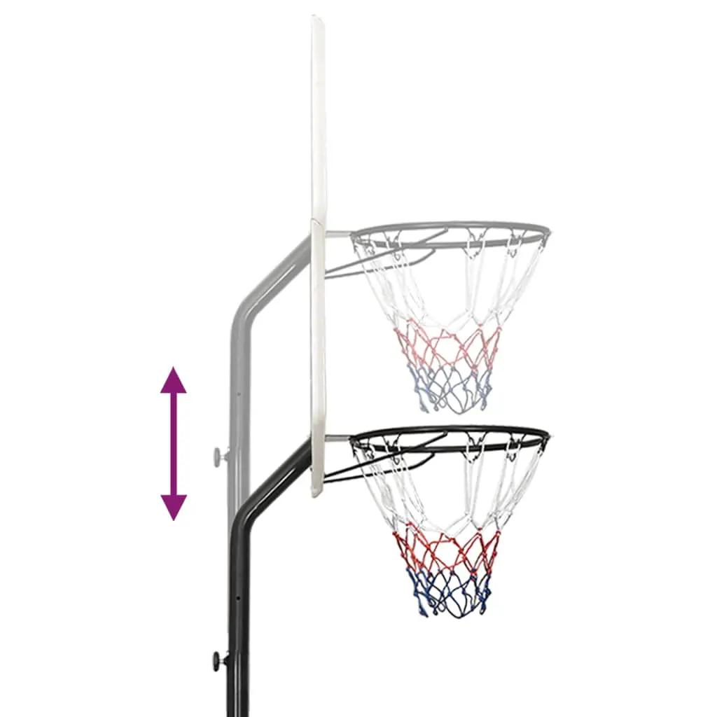 Basketbalstandaard 282-352 cm polyethyleen wit (8)