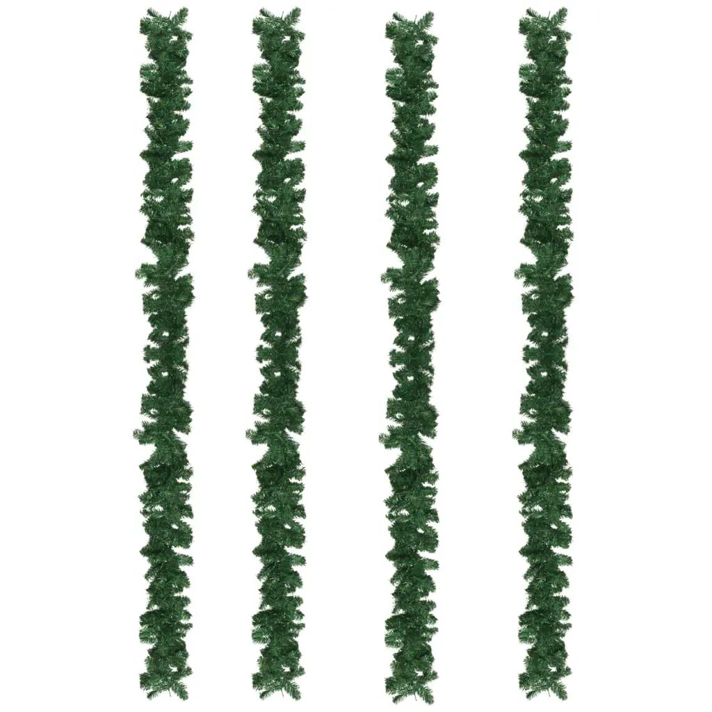 Kerstslingers 4 st 270 cm PVC groen (4)