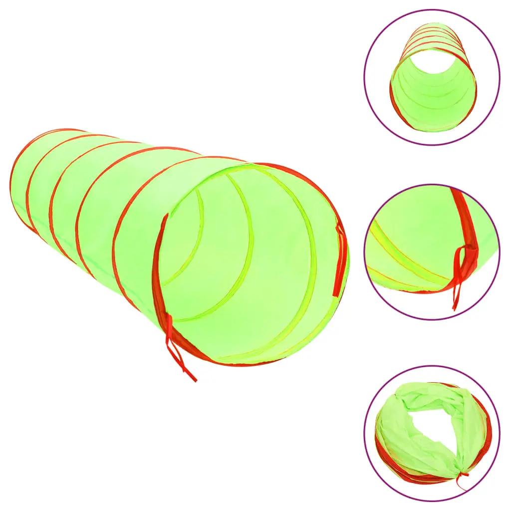 Kinderspeeltunnel met 250 ballen 175 cm polyester groen (3)