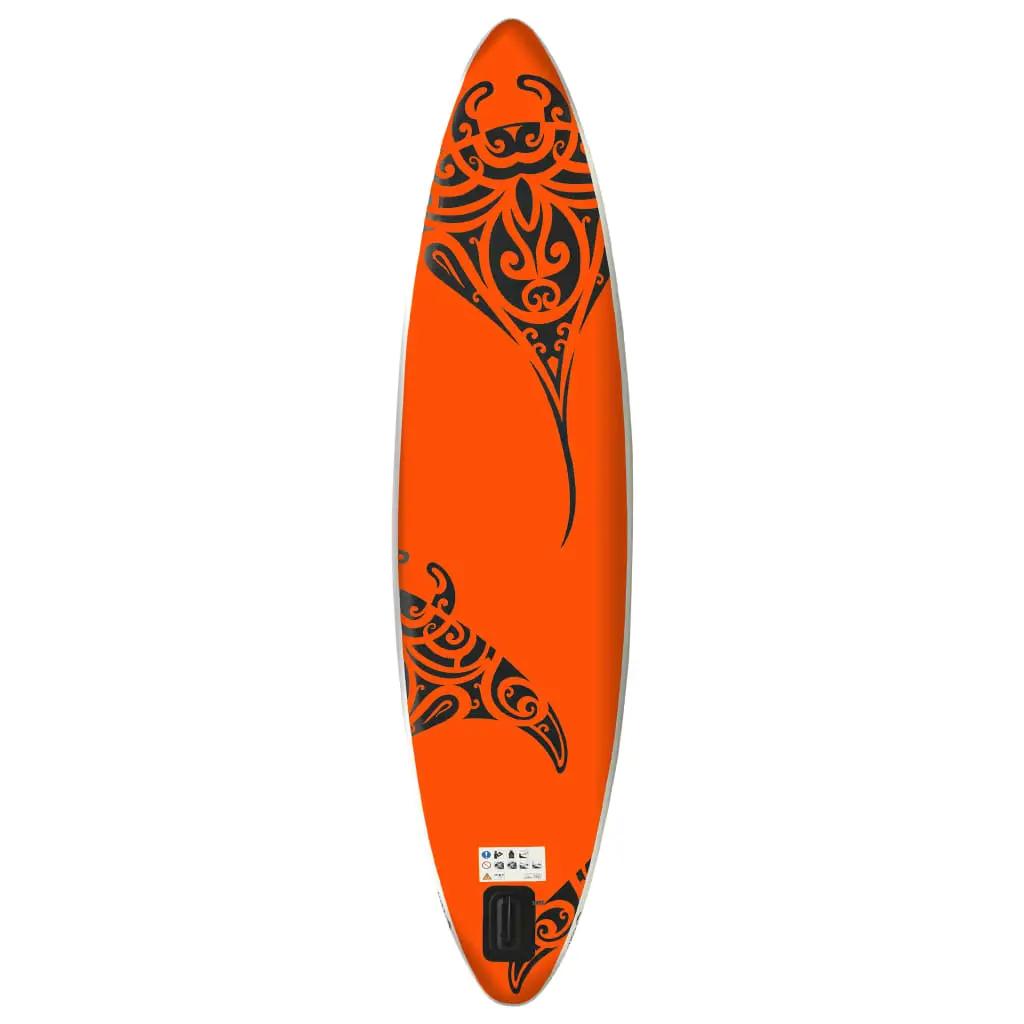 Stand Up Paddleboardset opblaasbaar 305x76x15 cm oranje (4)