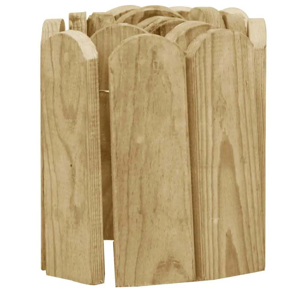 Gazonranden 3 st 120 cm geïmpregneerd grenenhout (4)