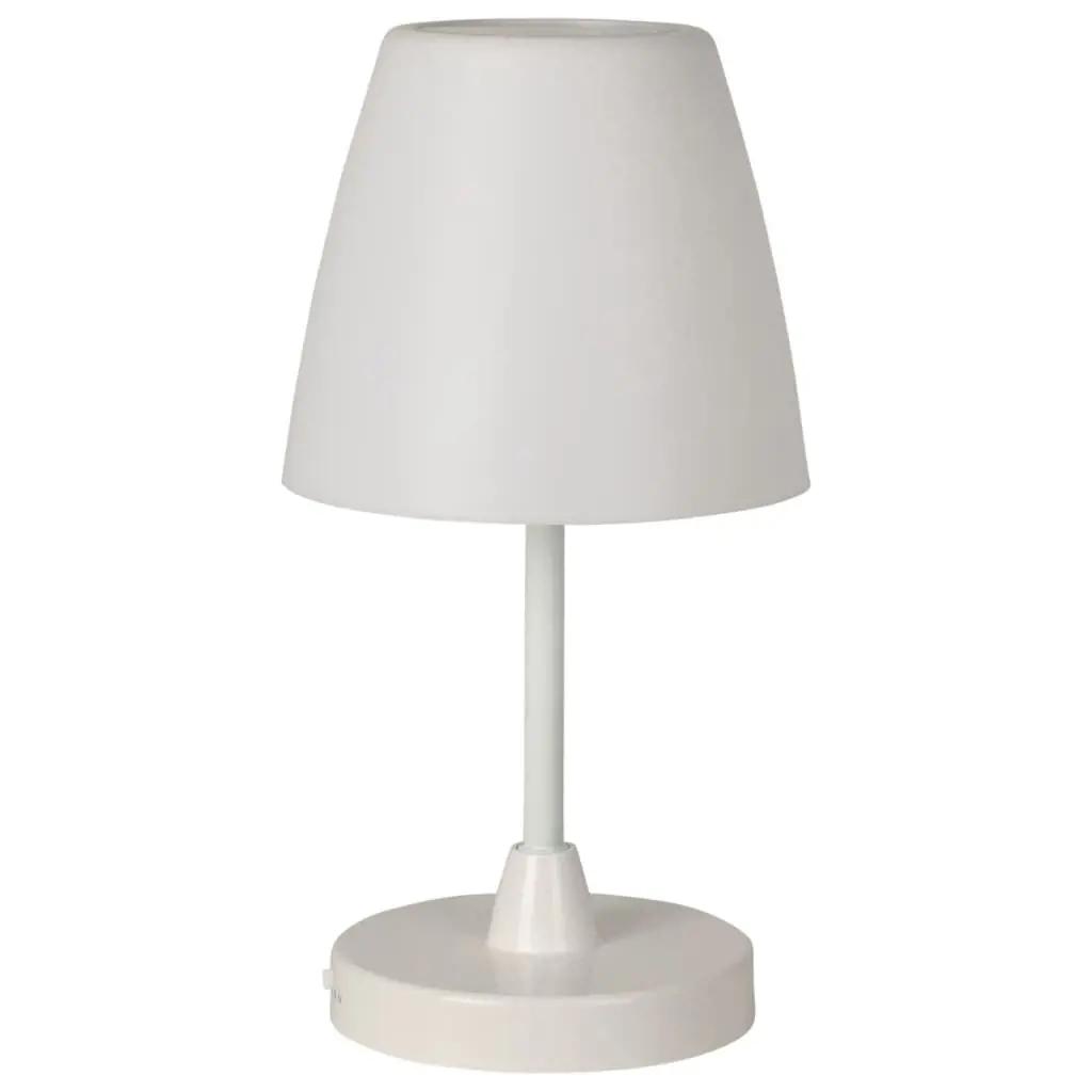 H&S Collection Tafellamp LED oplaadbaar 13x30 cm wit (3)