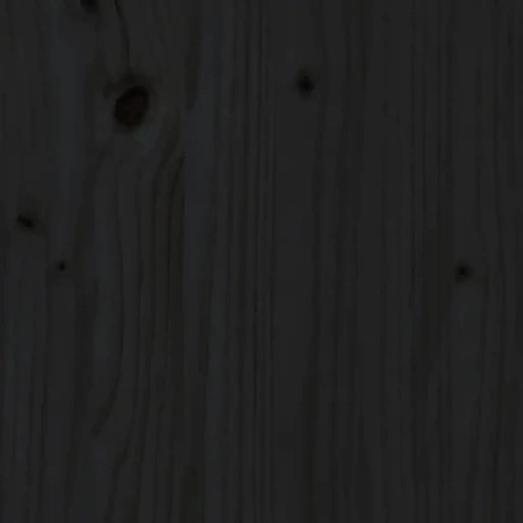 Kinderbedframe met lades 70x140 cm massief grenenhout zwart (10)