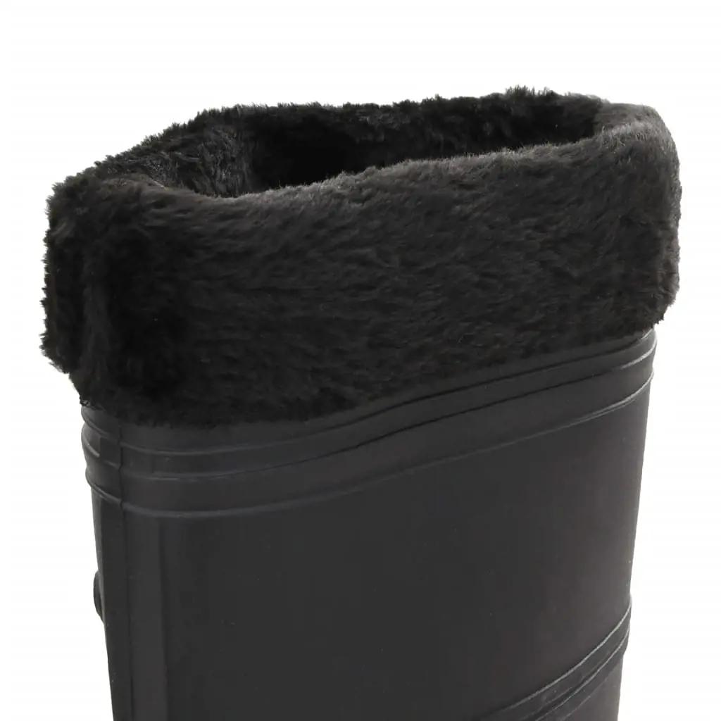 Regenlaarzen met verwijderbare sokken maat 40 PVC zwart (6)