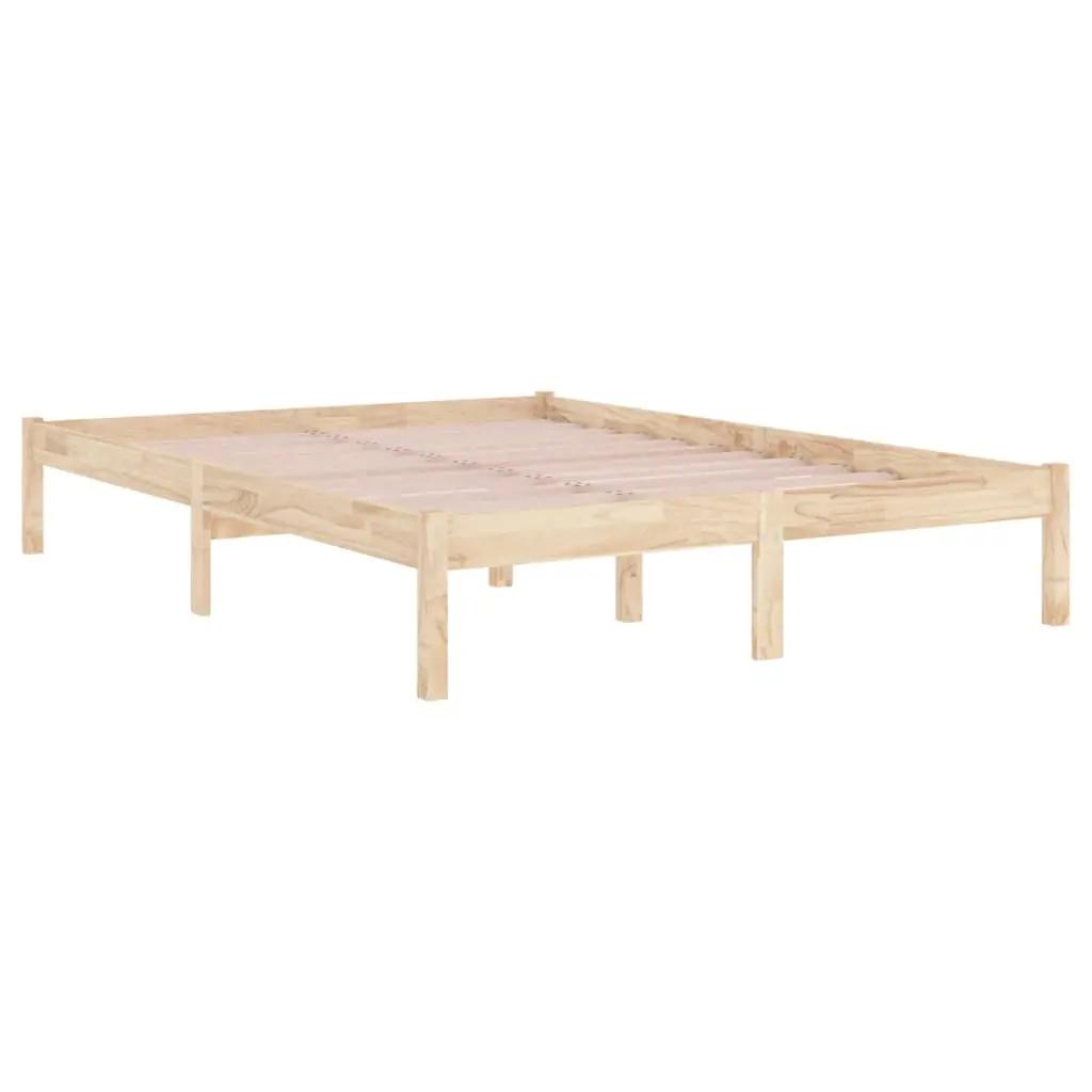 Bedframe massief hout 150x200 cm (5)