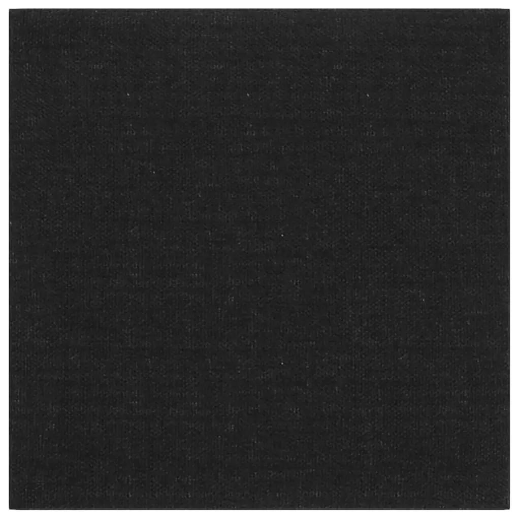Wandpanelen 12 st 1,08 m² 30x30 cm stof zwart (3)