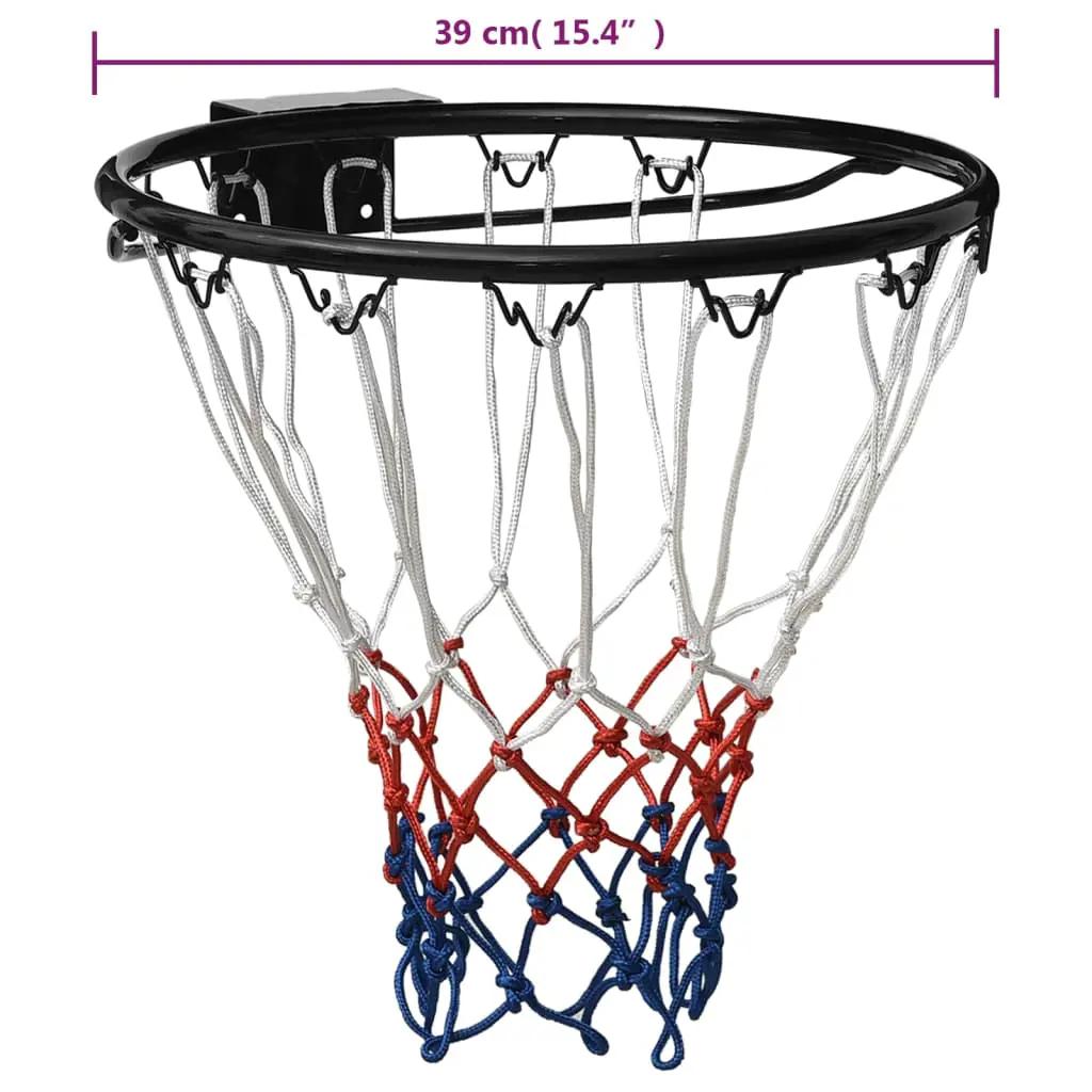Basketbalring 39 cm staal zwart (7)