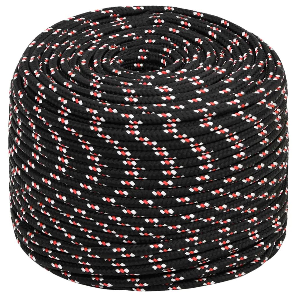 Boot touw 10 mm 500 m polypropyleen zwart (2)