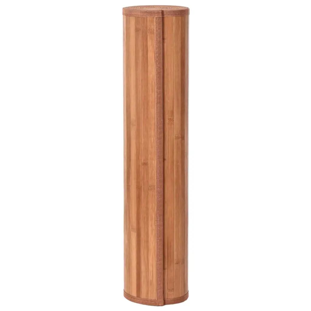 Vloerkleed rechthoekig 70x100 cm bamboe bruin (3)