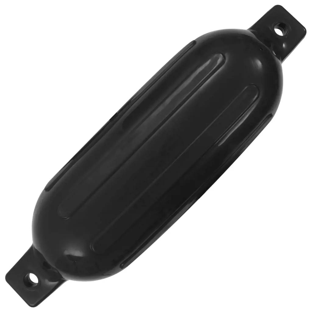 Bootstootkussens 4 st 58,5x16,5 cm PVC zwart (2)